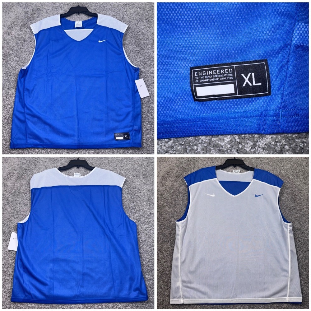 Nike Reversible Jersey Mens Mesh Training Pennie Tank Blue White XL NEW